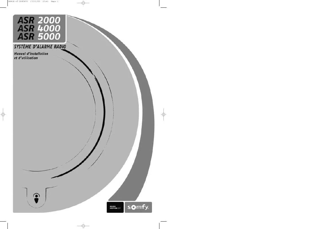 Mode d'emploi SOMFY ASR 2000