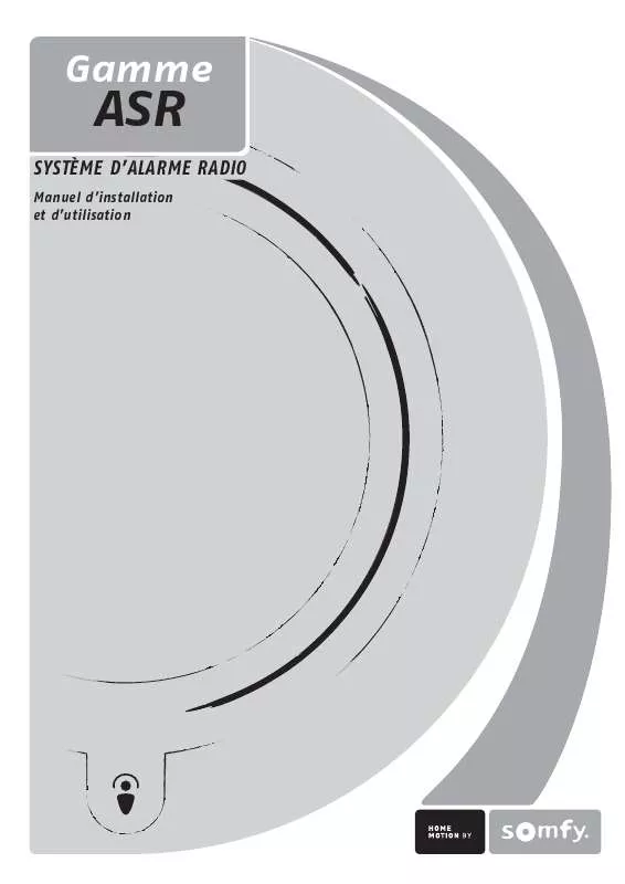 Mode d'emploi SOMFY ASR