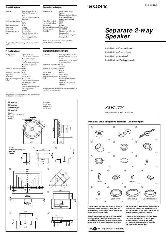 Mode d'emploi SONY DRX-120L