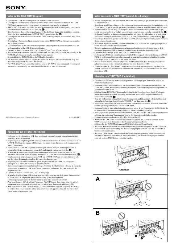 Mode d'emploi SONY DSX-S310BTX