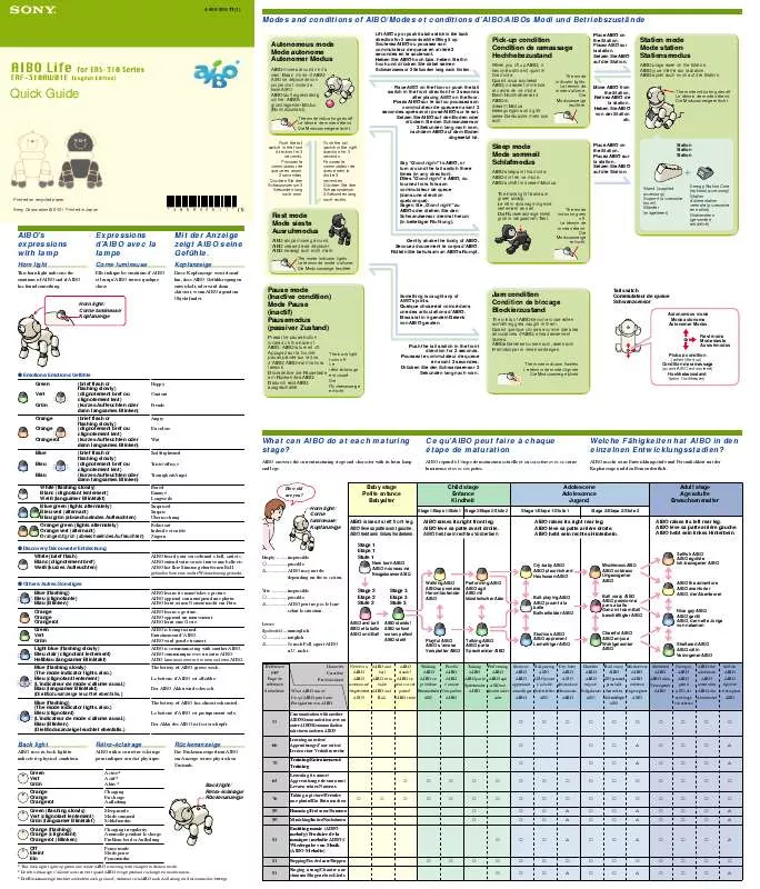 Mode d'emploi SONY ERS-311