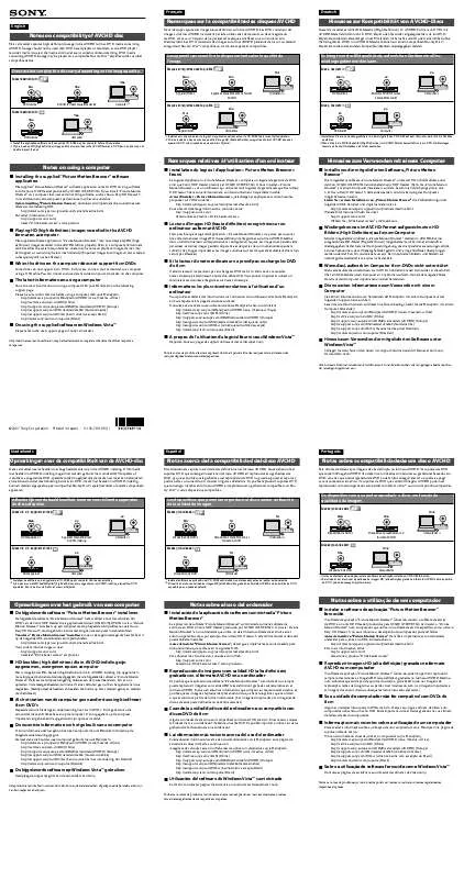 Mode d'emploi SONY HANDYCAM HDR-UX7