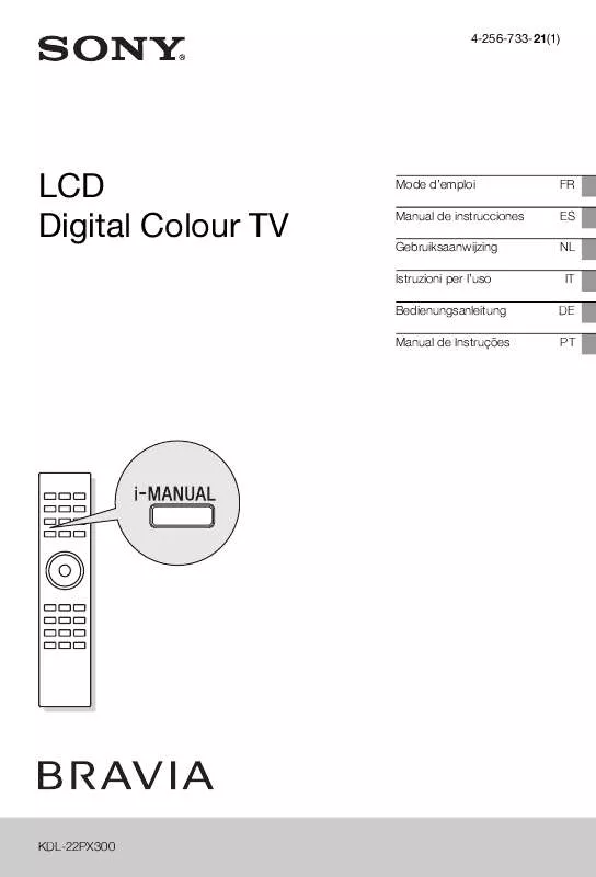 Mode d'emploi SONY KDL-22PX300