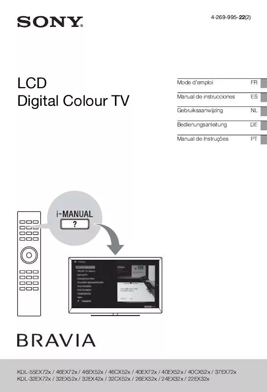 Mode d'emploi SONY KDL-26EX321