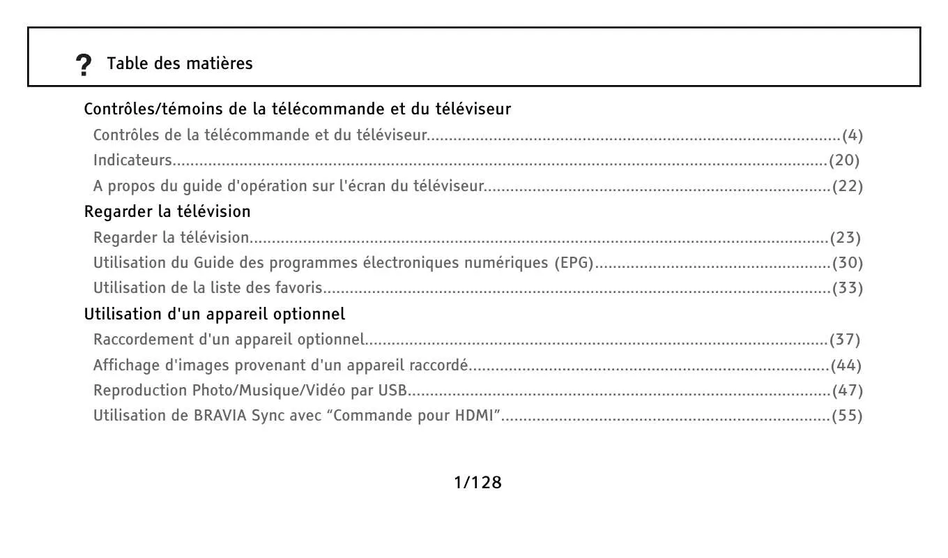 Mode d'emploi SONY KDL-32W5840