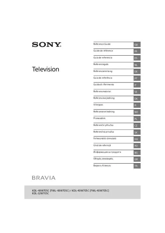 Mode d'emploi SONY KDL-40W705C