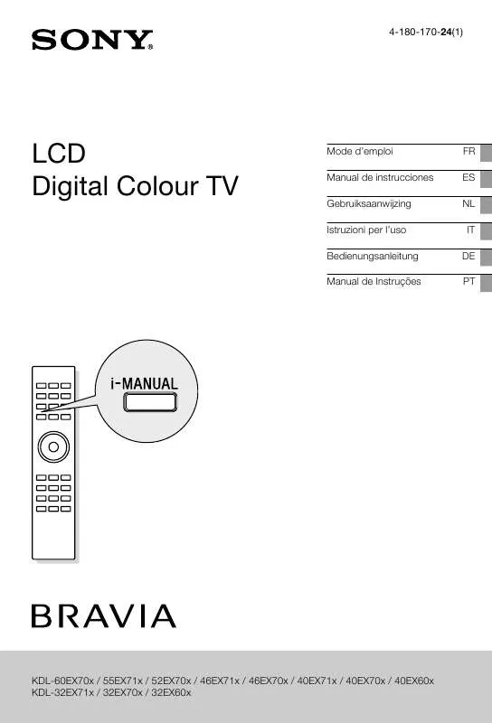 Mode d'emploi SONY KDL-46EX704