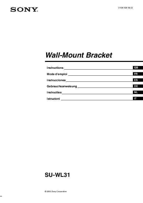 Mode d'emploi SONY BRAVIA KLV-32U100M