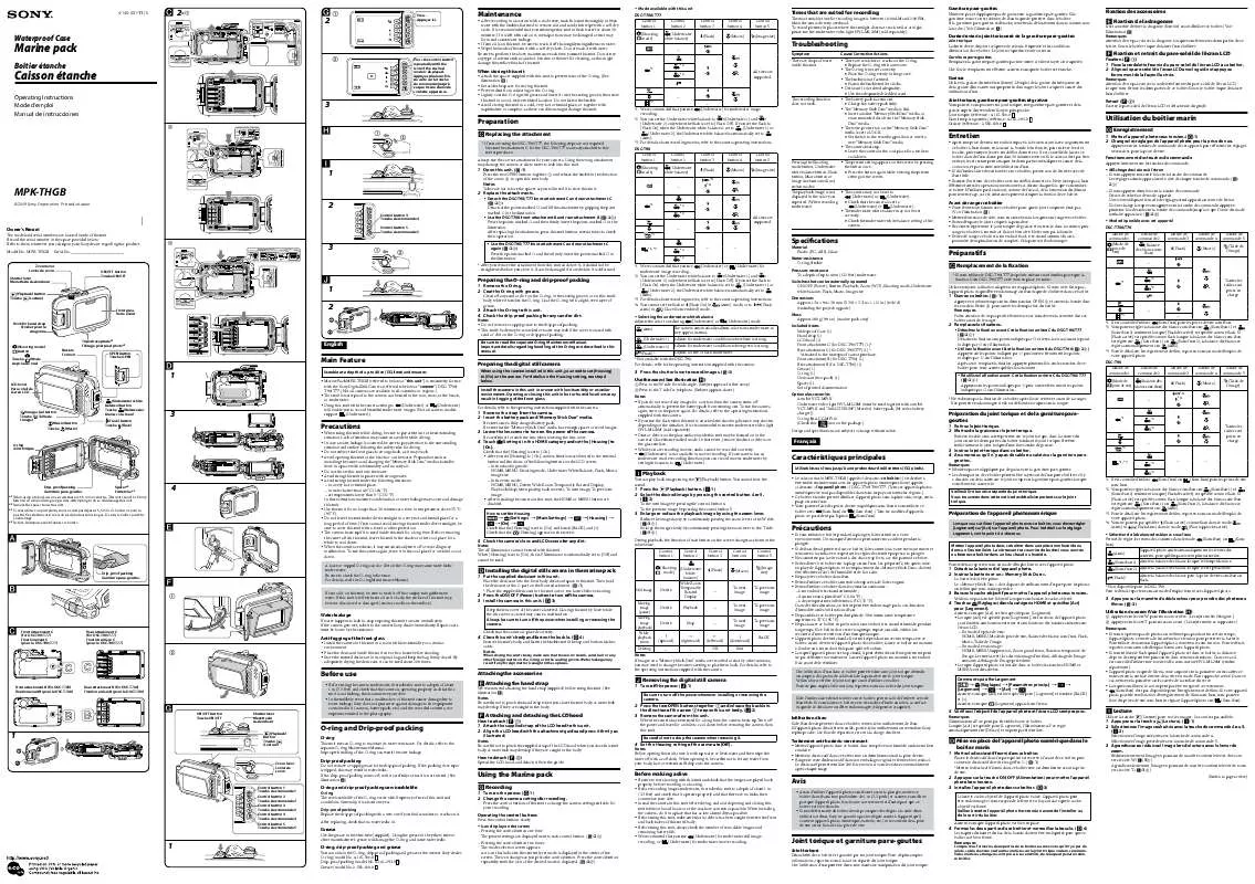 Mode d'emploi SONY MPK-THGB