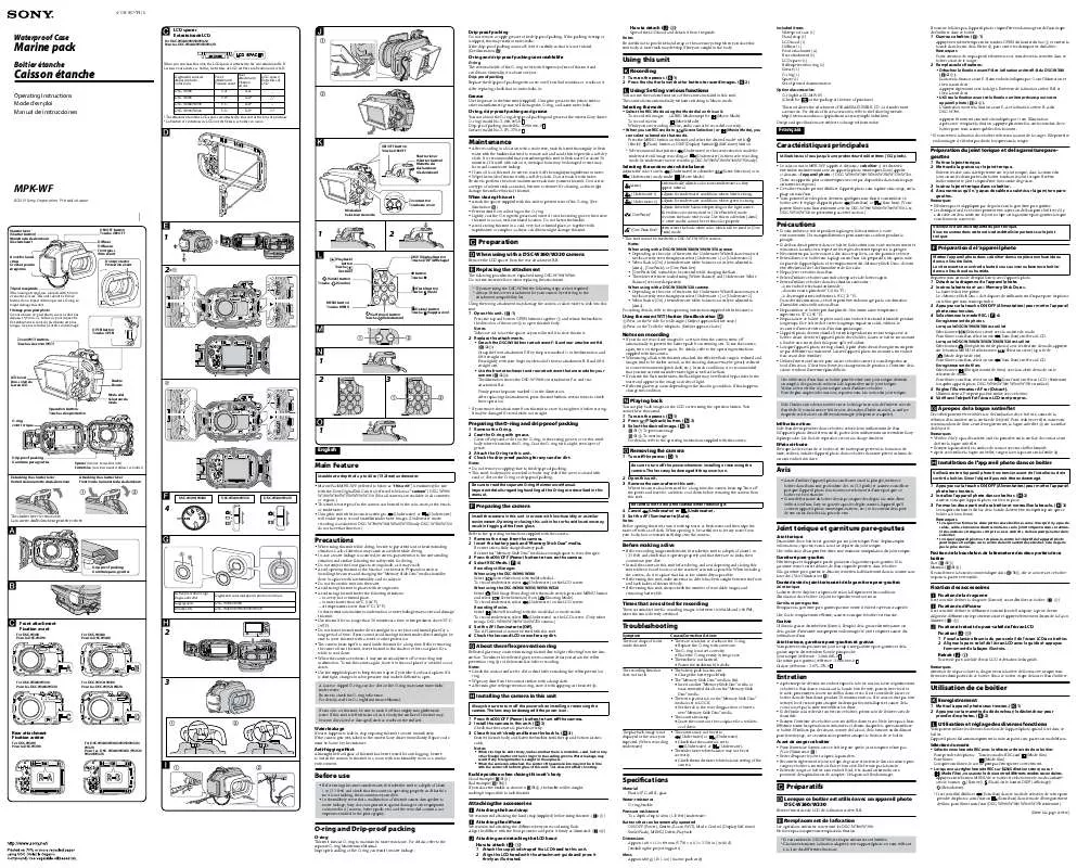 Mode d'emploi SONY MPK-WF