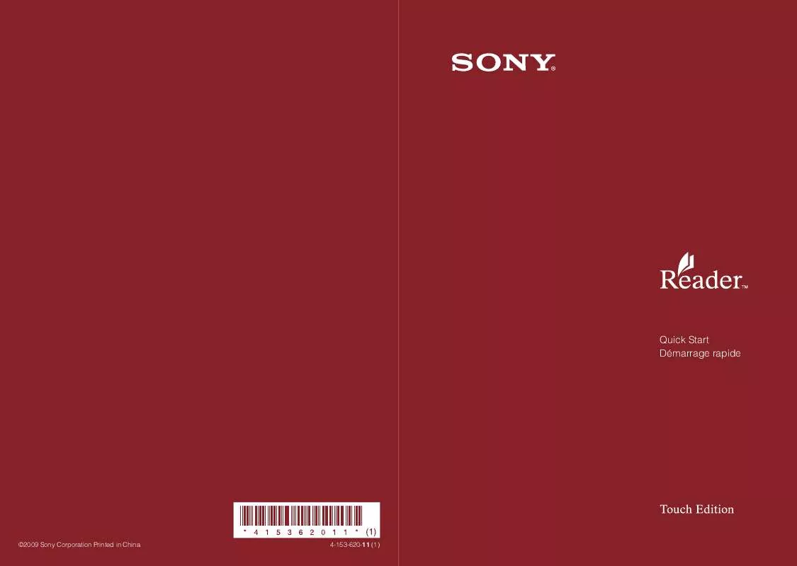 Mode d'emploi SONY PRS-600BC