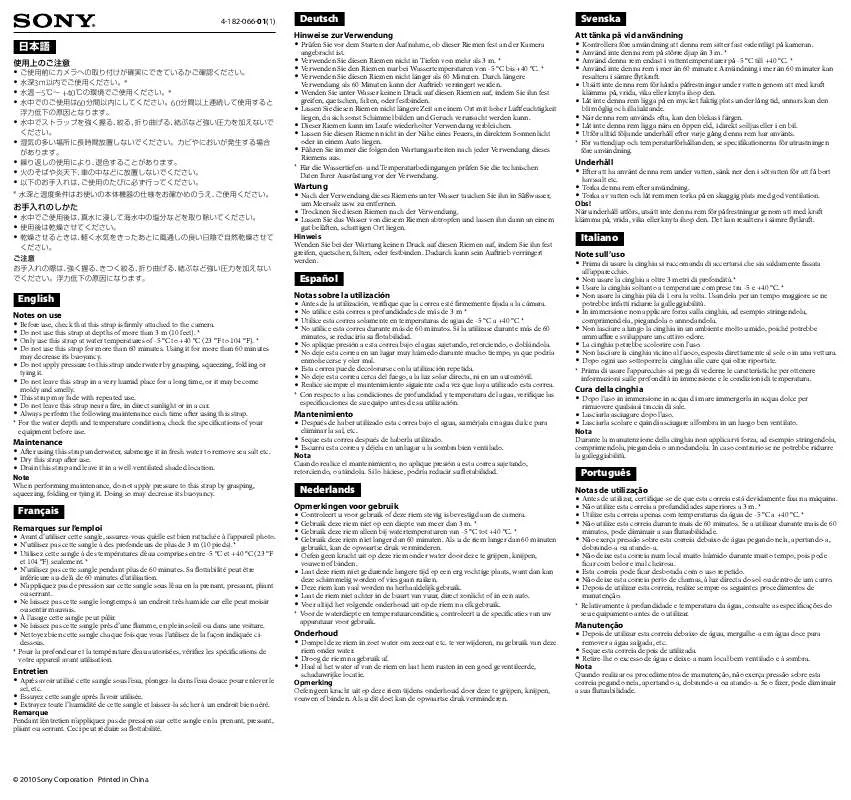 Mode d'emploi SONY STP-FSA