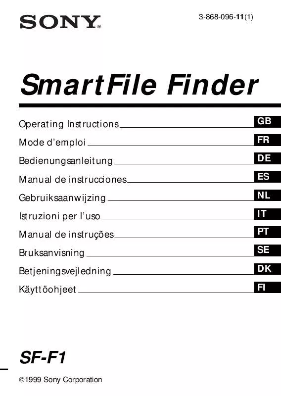 Mode d'emploi SONY SU-P42T1