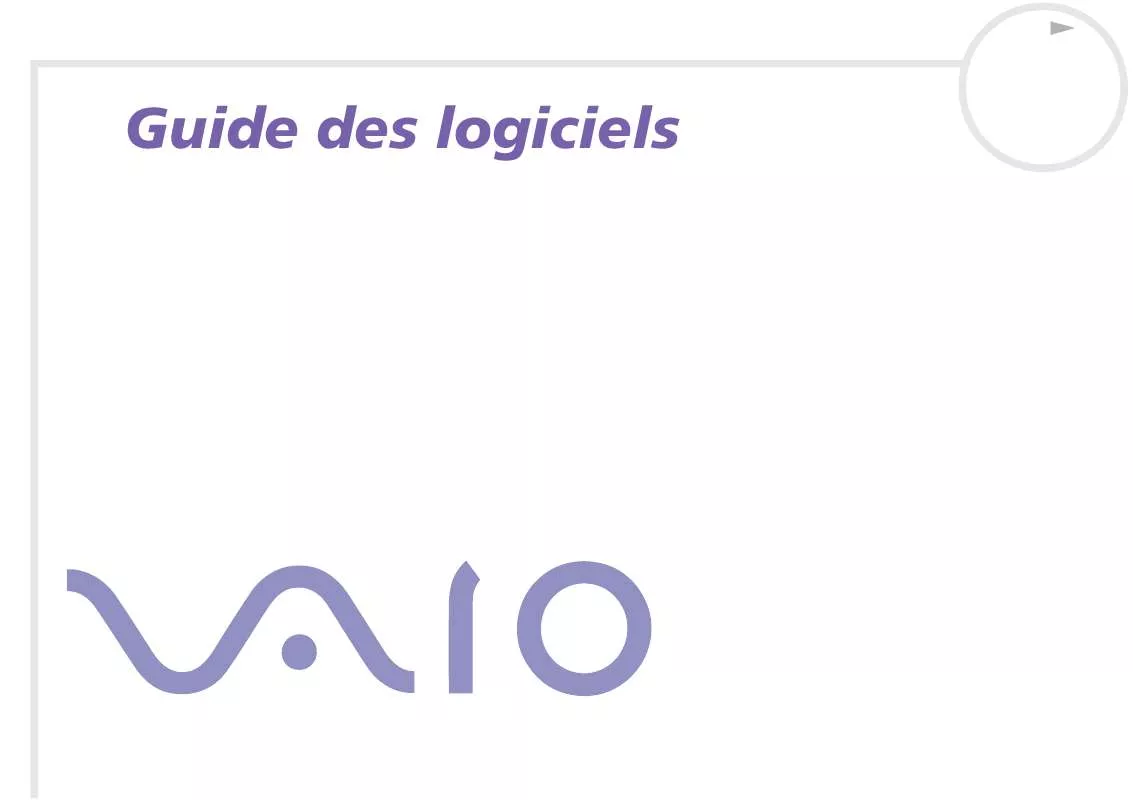 Mode d'emploi SONY VAIO PCV-V1/D