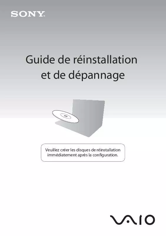 Mode d'emploi SONY VAIO VPC-F11J1E/B