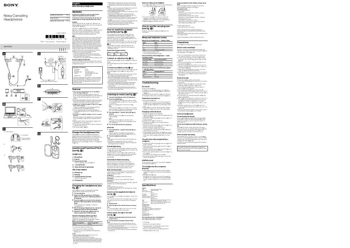 Mode d'emploi SONY XBA-NC85D