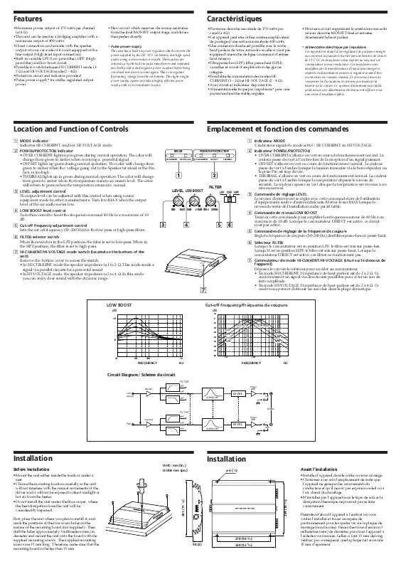 Mode d'emploi SONY XM-754HX