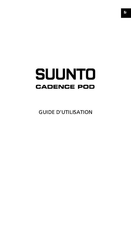 Mode d'emploi SUUNTO CADENCE POD