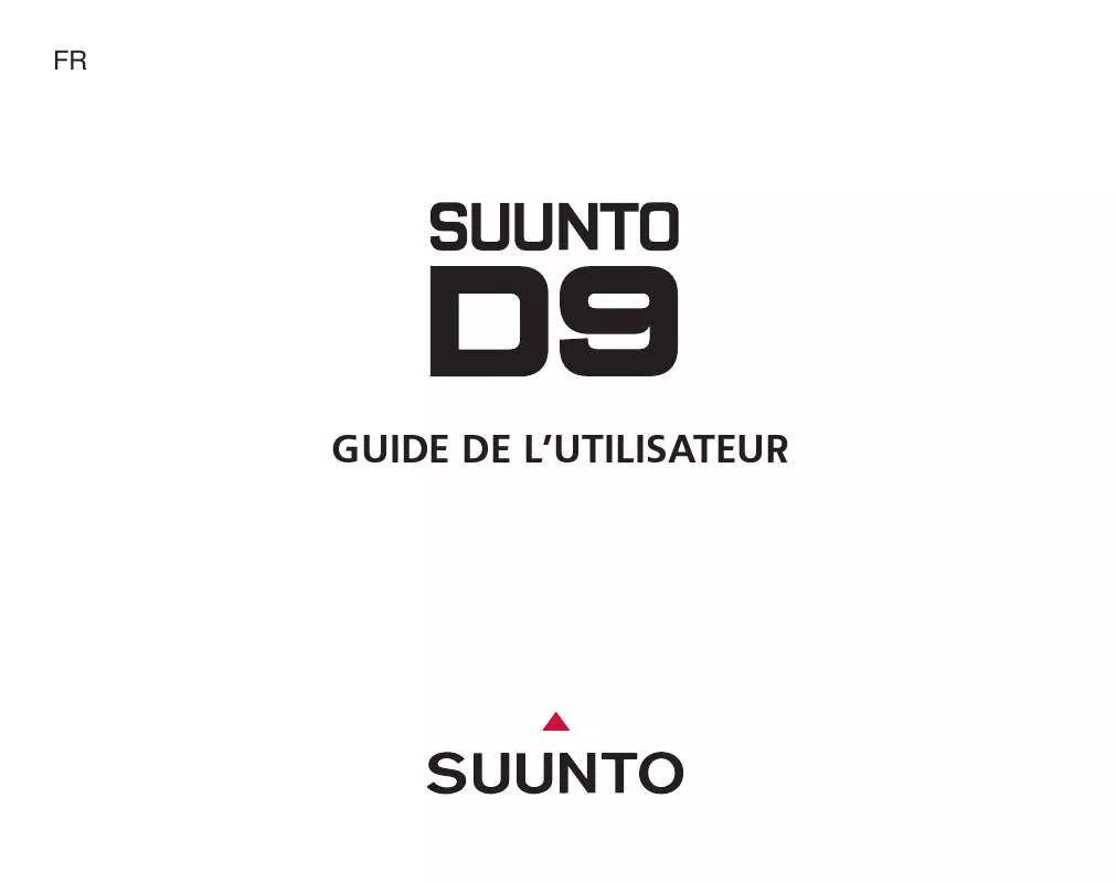 Mode d'emploi SUUNTO D9