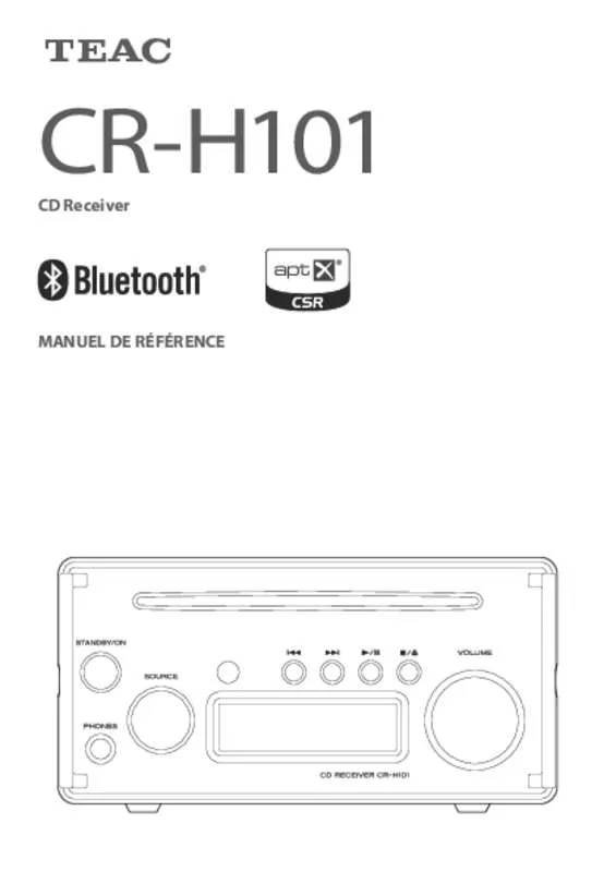 Mode d'emploi TEAC CR-H101