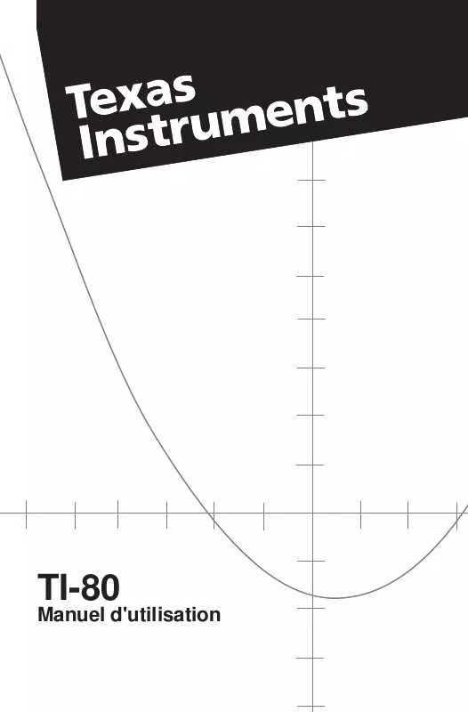 Mode d'emploi TEXAS INSTRUMENTS TI-80