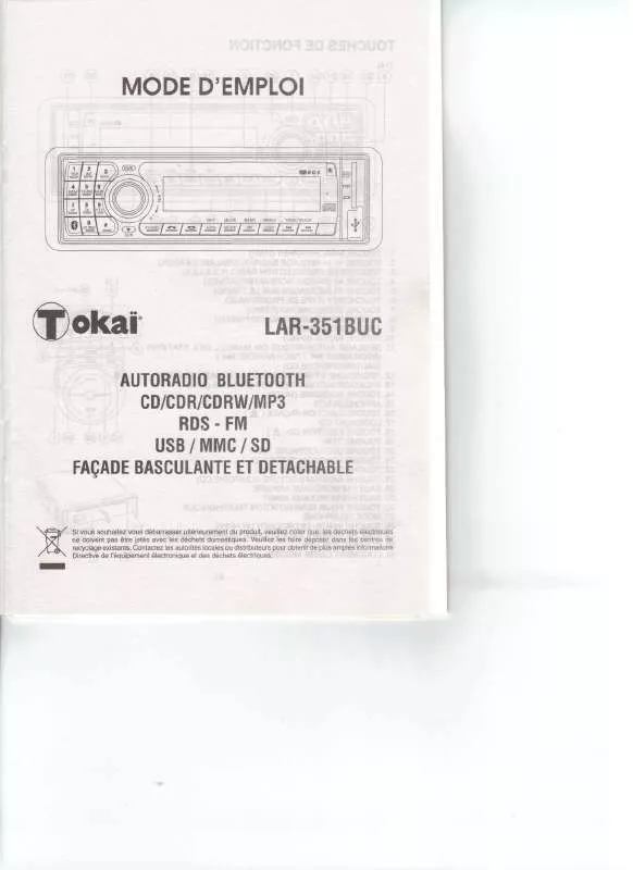 Mode d'emploi TOKAI LAR-351BUC