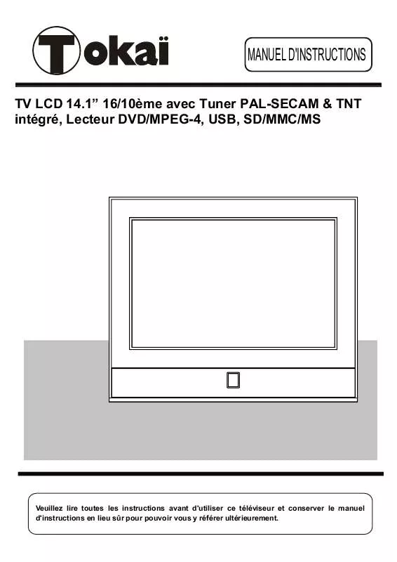 Mode d'emploi TOKAI LTL-1411