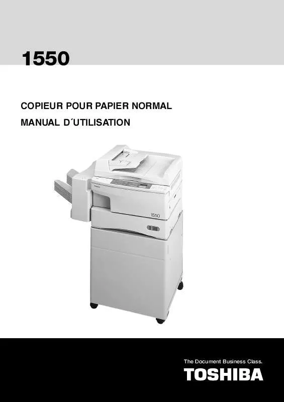 Mode d'emploi TOSHIBA 1550