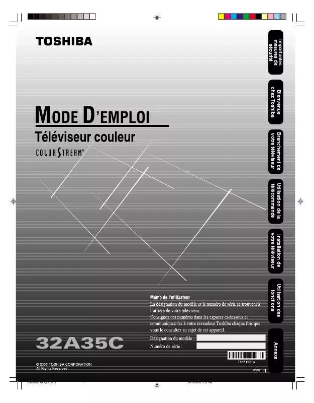 Mode d'emploi TOSHIBA 32A35C