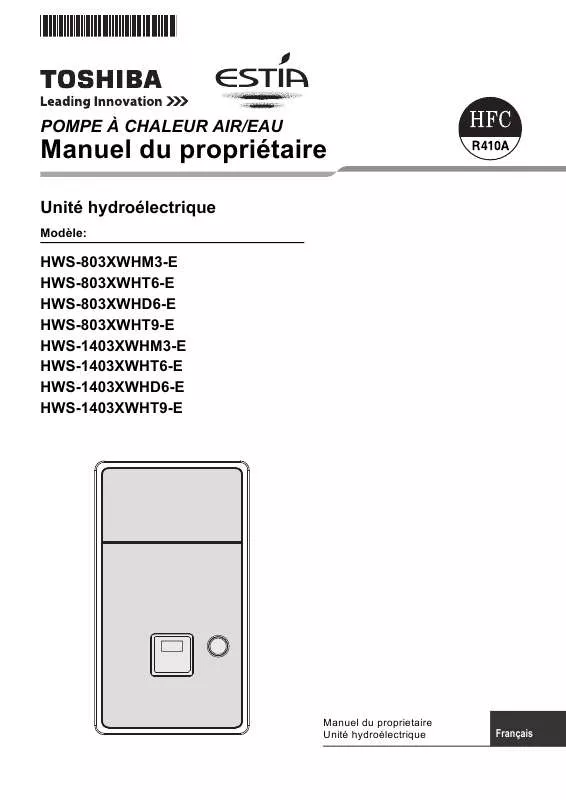 Mode d'emploi TOSHIBA HWS-1403XWHM3-E