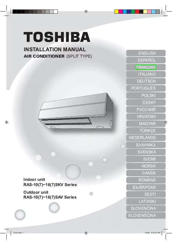 Mode d'emploi TOSHIBA RAS-13SKVR-E