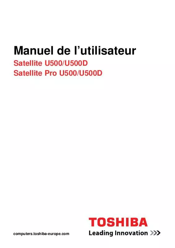 Mode d'emploi TOSHIBA SATELLITE U500-17D