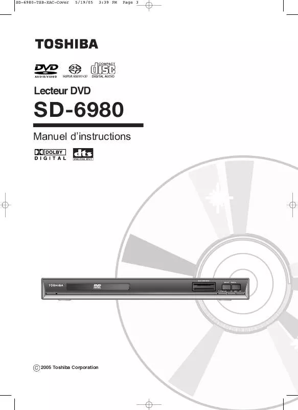 Mode d'emploi TOSHIBA SD-6980