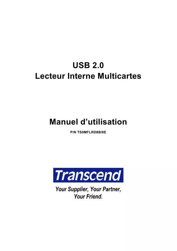 Mode d'emploi TRANSCEND TS0MFLRD8E