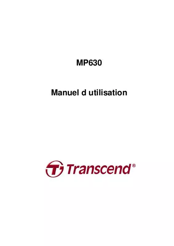 Mode d'emploi TRANSCEND TS2GMP630