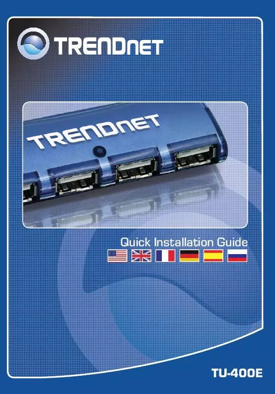 Mode d'emploi TRENDNET TU-400E