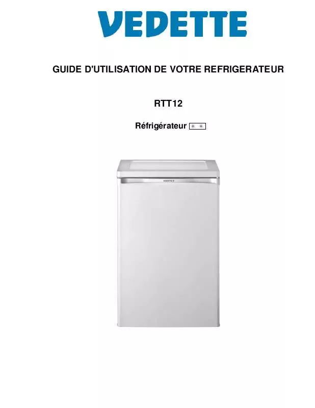 Mode d'emploi VEDETTE RTT12