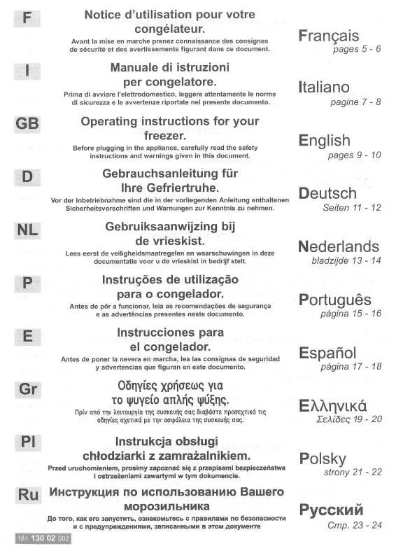 Mode d'emploi VEDETTE TD325M