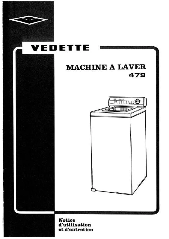 Mode d'emploi VEDETTE V479BD