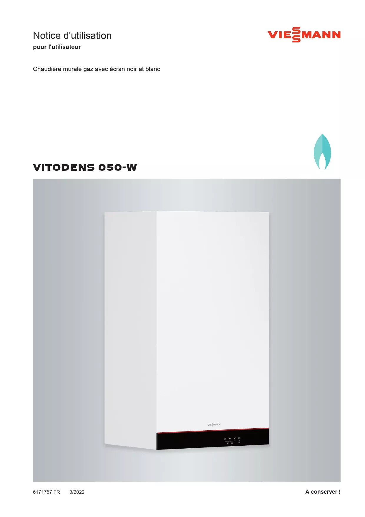 Mode d'emploi VIESSMANN VITODENS 050