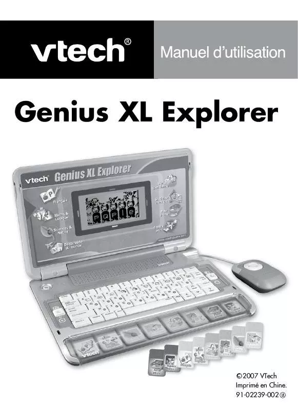 Mode d'emploi VTECH GENIUS XL EXPLORER