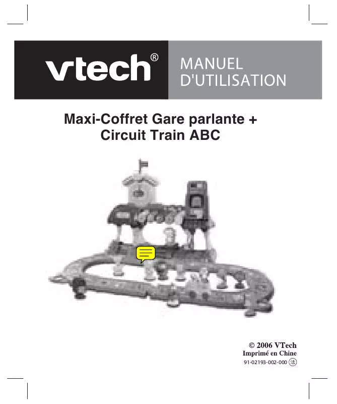 Mode d'emploi VTECH MAXI-COFFRET GARE PARLANTE + CIRCUIT TRAIN ABC