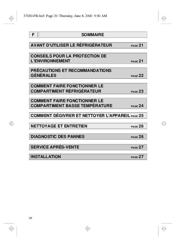 Mode d'emploi WHIRLPOOL 509 775