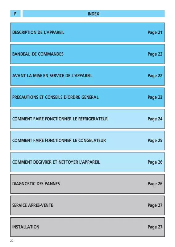 Mode d'emploi WHIRLPOOL A 240 NV