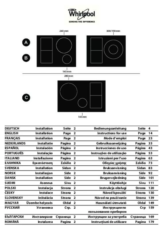 Mode d'emploi WHIRLPOOL ACM 849 BF