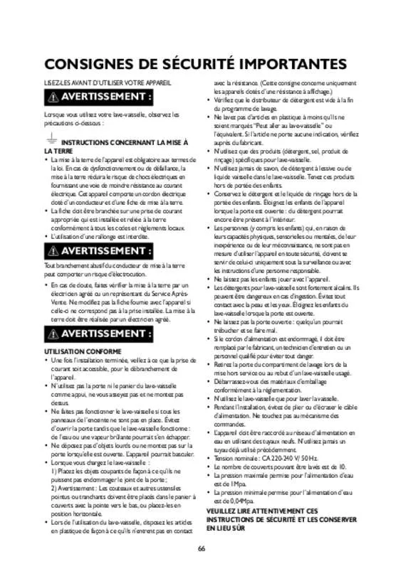 Mode d'emploi WHIRLPOOL ADG 196