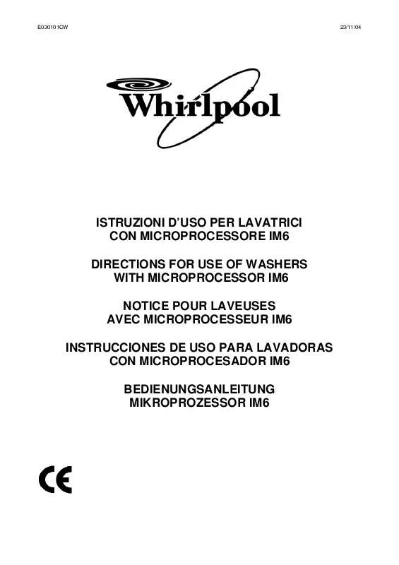 Mode d'emploi WHIRLPOOL ADN 452