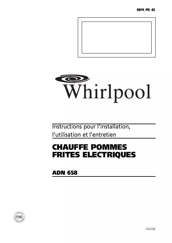 Mode d'emploi WHIRLPOOL ADN 605