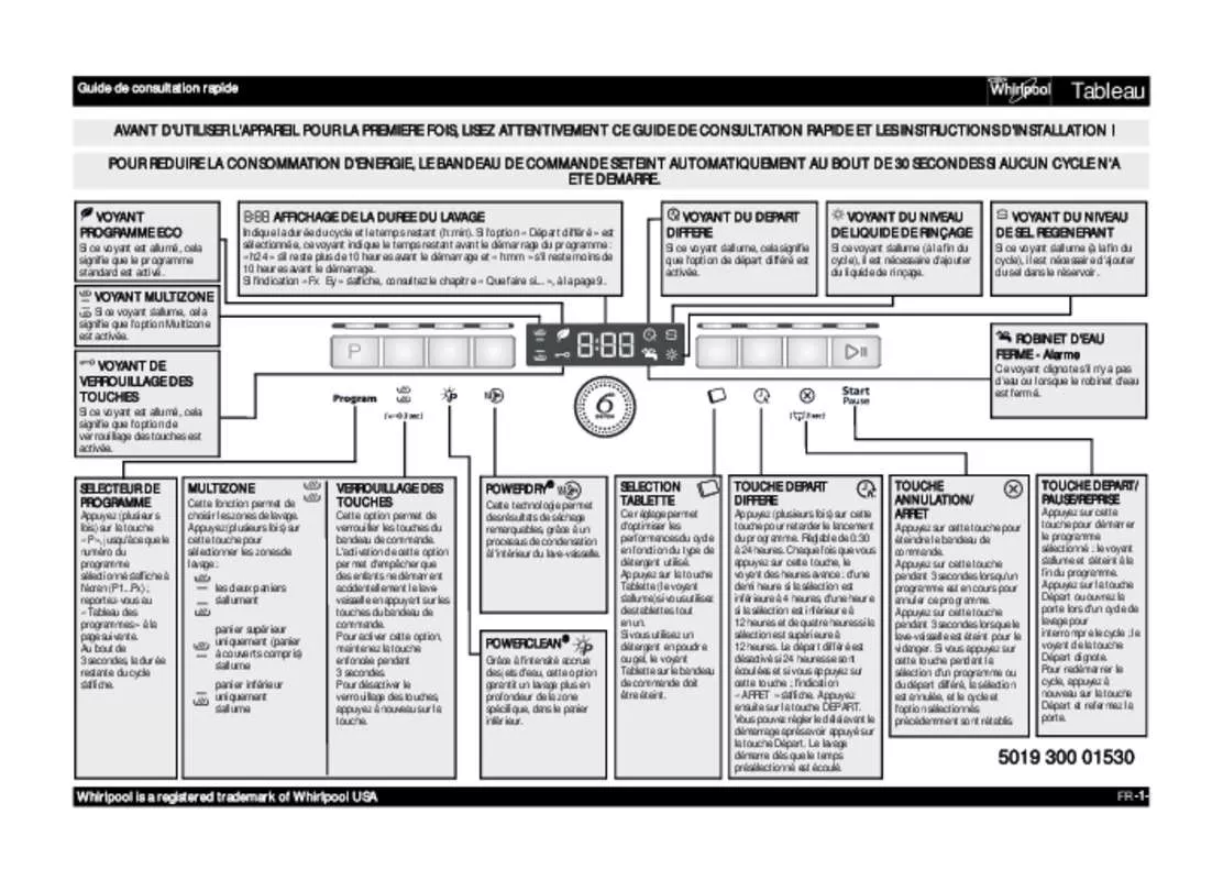 Mode d'emploi WHIRLPOOL ADPL9874WH