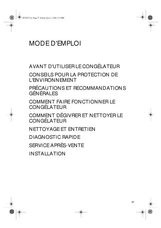 Mode d'emploi WHIRLPOOL AFB 6331